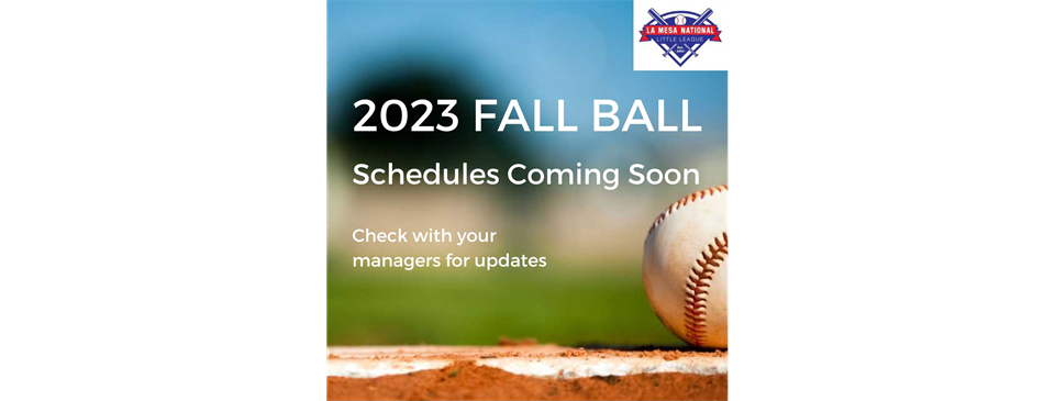 Fall Ball Schedules